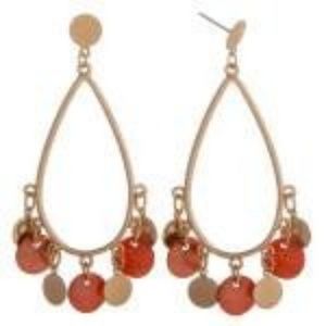 Drop Earrings with Charms